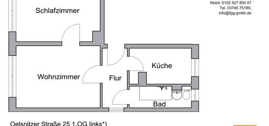 Seniorengerechte 2-Raum-Wohnung