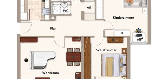 Erfüllen Sie Ihre Wohnträume in Maubach – 3-Zimmer-Wohnung mit Balkon