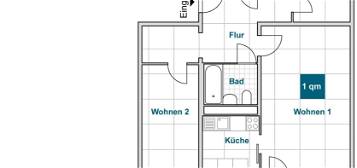 4 Raum-Wohnung mit Balkon