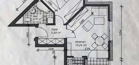 Exklusive, gepflegte 2-Zimmer-Wohnung in Langenhagen