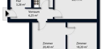 3-Zimmerwohnung am Spallerhof/ BESTLAGE