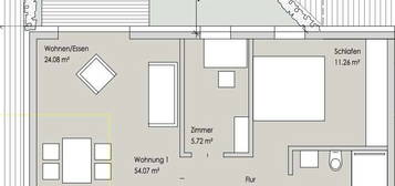 Attraktive 3-Zimmer-Erdgeschosswohnung mit Terrasse