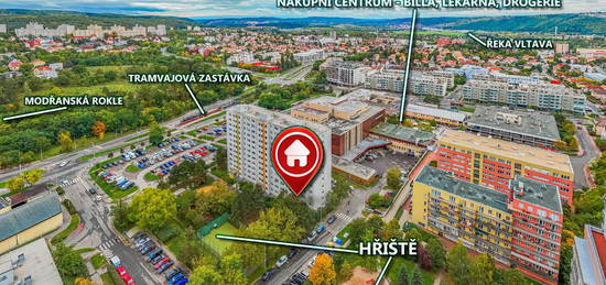 Prodej bytu 3+1 v osobním vlastnictví 76 m², Praha 4 - Modřany