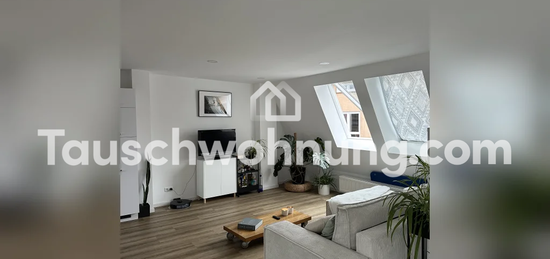 Tauschwohnung: Helle und große DG-Wohnung in Cannstatt für Wohnung Stadtnähe