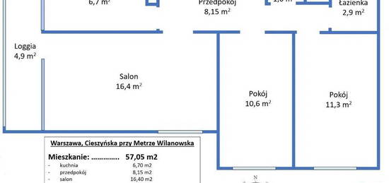 3pok. 200m od MWilanowska. Do remontu. Ładny widok