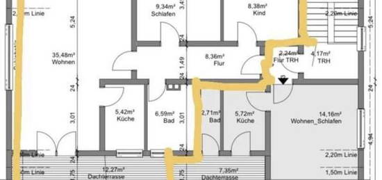 Erstbezug nach Sanierung und Modernisierung: attraktive 3- Zimmer Wohnung in Beindersheim