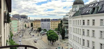 PROVISIONSFREI - NÄHE U4 FRIEDENSBRÜCKE - ALTBAU MIT MINIBALKON - UNBEFRISTET - 2 ER WG TAUGLICH