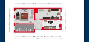 54 m² attraktive Altbauwohnung, 2 Zimmer, Optimal für Studenten mit guter Verkehrsanbindung