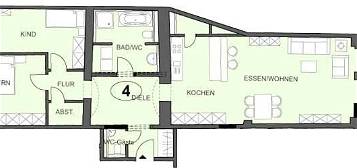 Schöne und vollständig renovierte 3-Zimmer-Wohnung mit geh. Innenausstattung mit EBK in Schongau