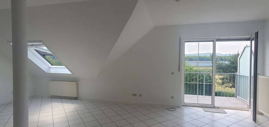 Südbalkon mit Soonwaldblick: 2 Zi. Studiowohnung: 78 qm, hell, komplett renoviert, ruhig