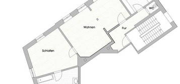 AB 2R Stilvolle, modernisierte 2,5-Zimmer-Wohnung mit Einbauküche im Herzen von Darmstadt