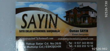 SAYIN EML. ZAFER MH. GAFFAR  OKAN CD YAKININDA SATILIK   2+1, 105 M2. 4/3 KATI.KOMBL, SKANLI.