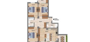 Apartament  4 camere Cug , 111 metri, etaj 3 Cod:153542