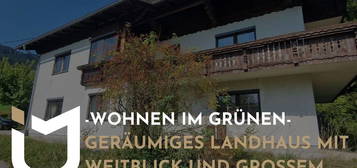 -WOHNEN IM GRÜNEN- GERÄUMIGES LANDHAUS MIT WEITBLICK UND GROSSEM GRUNDSTÜCK  !