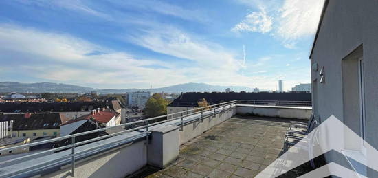 Wunderschöne Dachgeschosswohnung mit großer Terrasse in zentraler Urfahraner Lage!