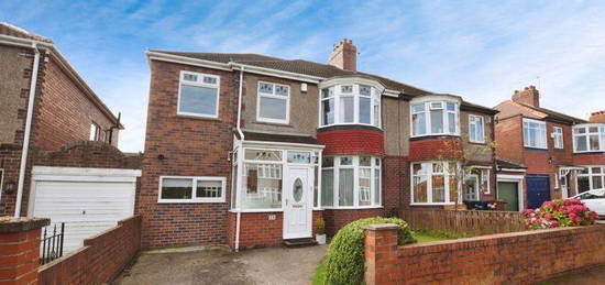 Semi-detached house for sale in Southwood Gardens, Kenton, Newcastle Upon Tyne NE3