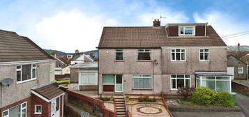 Semi-detached house for sale in Meadow Crescent, Caerphilly CF83