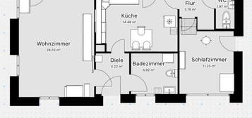 Geräumige 2,5 Zimmerwohnung in 79295 Sulzburg