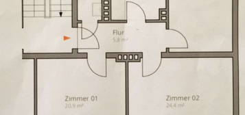 3-Zimmer-Wohnung in ruhiger Lage – 2018  Kernsaniert und Bezugsfertig