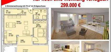 2 Zi. EG mit Terrasse ca. 75 m² - Wohnung 2 -  Hauptstr. 71, 79771 Klettgau-Erzingen - Neubau