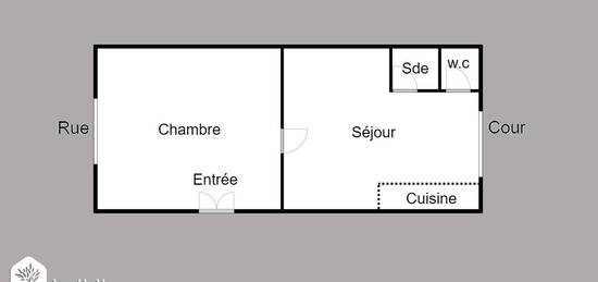 Appartement  à vendre, 2 pièces, 1 chambre, 30 m²