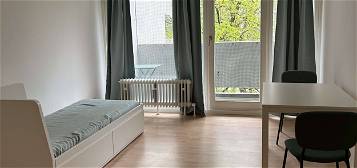 Ruhige Möblierte 1 Zimmer Wohnung mit Balkon und EBK 12-24 Monaten