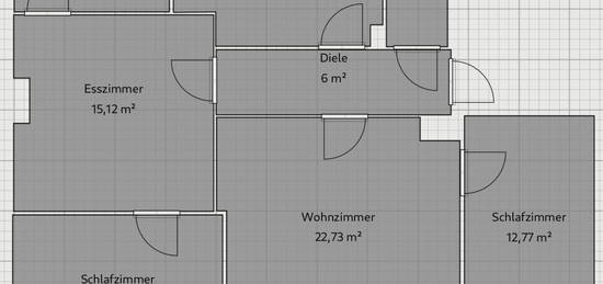 Dachgeschosswohnung in Melle-Buer. 4.5 ZKB - Einbauküche - 82m²