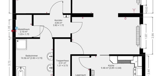 2,5 Zimmer Wohnung in Bester Lage in Sarstedt - 82 m²