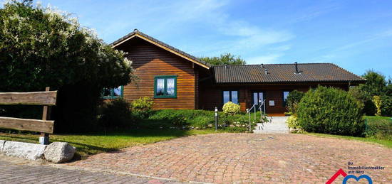 Blockhaus in Schwartbuck - Feldrandlage, ostseenah, ebenerdig, vermietet!