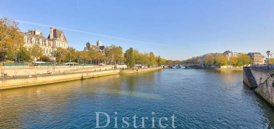 Ile de La Cité - Superbe vue sur Seine et l'Hôtel de Ville pour cet appartement de réception de  115m²