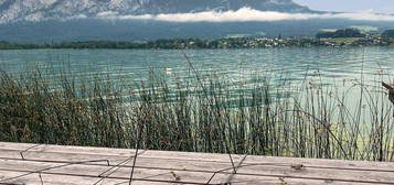 Seehaus Mondsee, direkt über dem Wasser