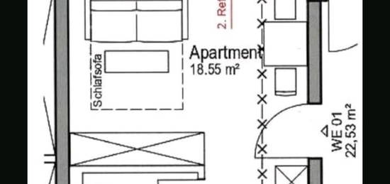 1 Zimmer Wohnung im EG