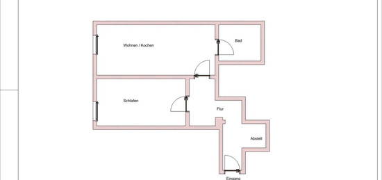 2Raumwohnung, Komplettsanierung, Erstbezug, ca. 50m²