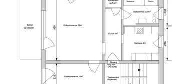 Zu Vermieten 2 Zi-Wohnung Zentral 63m2