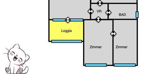 Schöne gut eingeteilte Wohnung mit unverbaubarem Panorama und top-zentraler Lage in  Korneuburg!