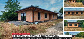 Novostavba, rodinný dom, pozemok 452 m2, Klasov, Nitra