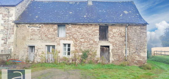 Maison à rénover, raccordée sur terrain de 305m²  et  parcelle non attenante de 1065m²