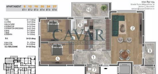 3 Camere Lux Cavar Residence Parcul Delta Vacaresti