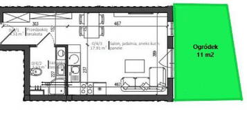 Kawalerka na sprzedaż, 26 m² Nowy Dwór Mazowiecki, Sukienna