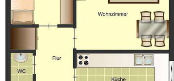 Geräumige 3 Zimmer in Rade frei, renovieren musst du selbst