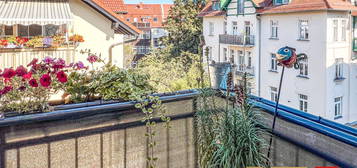 Ost-Balkon | TG-Stellplatz | helle Dachgeschosswohnung