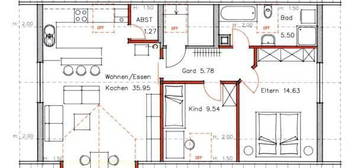 Schöne 3-Zimmer-Dachwohnung in Küssaberg