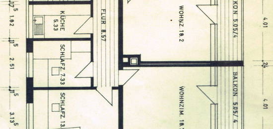 3 Zi Whg. Balkon zum 01 01 2025 in OS 49088, zu vermieten