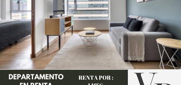 Departamento en renta en Río Nazas, muebles, servicios y equipamiento, incluido