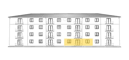 3 izbový byt  (68 m²) B103 na prízemí v NOVOSTAVBE, Kolárovo