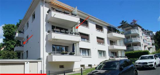 Exklusive 3,5-Zimmer-Wohnung in Königstein mit neuwertiger Küche, Kaminofen und zwei Balkone!