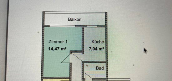 Zimmer in 3er WG, 255Euro, möbliert, Balkon, Studentenwohnheim