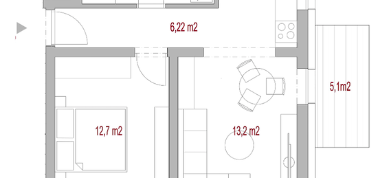 NA PREDAJ 3i Byt "12CC" - III. Etapa Villa domy Hrdličky