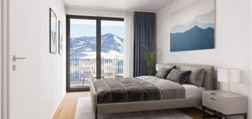 OVER THE TOP!!! Exklusive Mietwohnung, ca. 67 m² Wfl,100 % Seeblick in bester Lage von Zell am See!