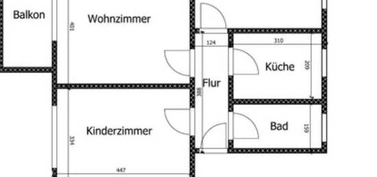 3 Raum Wohnung ab 10/2025